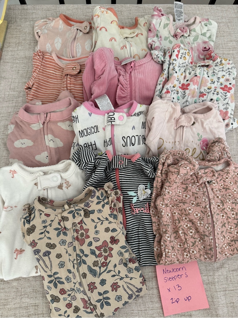 Newborn to 3 months assorted 80+ piece lot